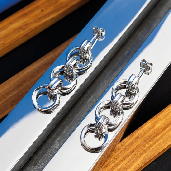 Kit Heath Silver Bevel Unity Trio Stud Earrings - MococoKit Heath61173RP5038159167836Earrings