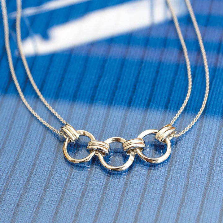 Kit Heath Silver Bevel Unity Twin Chain Necklace - MococoKit Heath91173RP5038159167911Necklaces