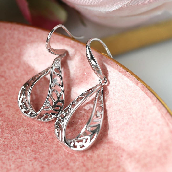 Kit Heath Silver Blossom Flourish Loupe Earrings - MococoKit Heath60013RP5038159164071Earrings
