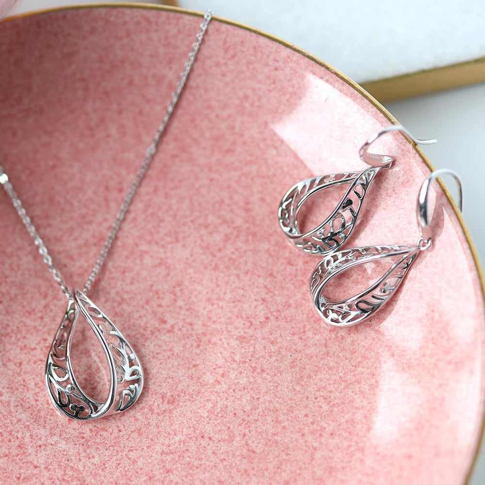 Kit Heath Silver Blossom Flourish Loupe Earrings - MococoKit Heath60013RP5038159164071Earrings