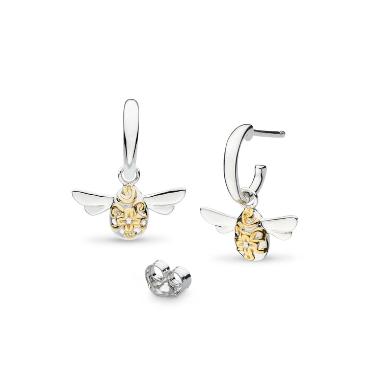 Kit Heath Silver Blossom Flyte Honey Bee Drop Earrings - MococoKit Heath60338GRP5038159160448Earrings