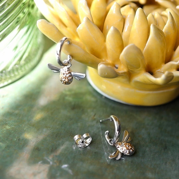 Kit Heath Silver Blossom Flyte Honey Bee Drop Earrings - MococoKit Heath60338GRP5038159160448Earrings