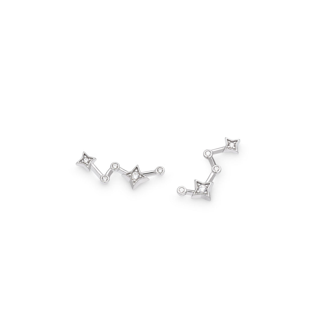 Kit Heath Silver Celeste Constellation Mismatch Earrings - MococoKit Heath30471CZ5038159165771Earrings