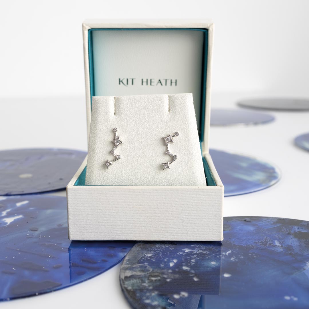 Kit Heath Silver Celeste Constellation Mismatch Earrings - MococoKit Heath30471CZ5038159165771Earrings