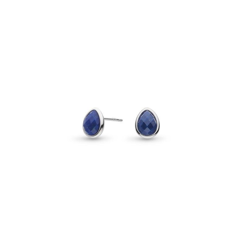 Kit Heath Silver Coast Pebble Azure Blue Gemstone Stud Earrings - MococoKit Heath30174LP5038159167430Earrings