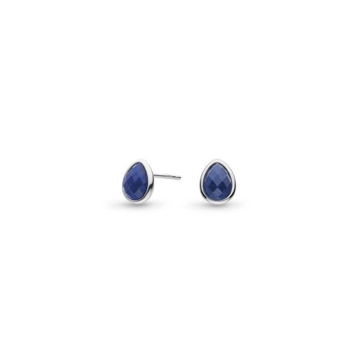 Kit Heath Silver Coast Pebble Azure Blue Gemstone Stud Earrings - MococoKit Heath30174LP5038159167430Earrings