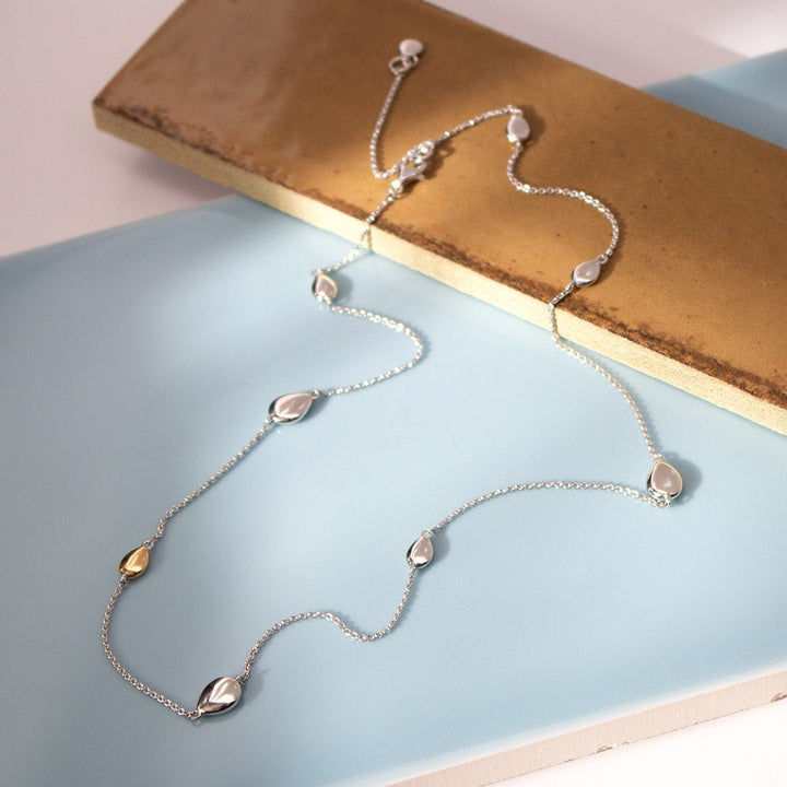 Kit Heath Silver Coast Pebble Station Necklace - MococoKit Heath90187GRP5038159160271Necklaces