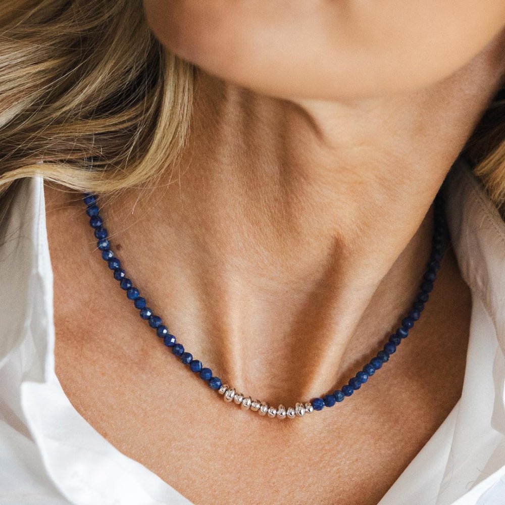 Kit Heath Silver Coast Tumble Azure Beaded Necklace - MococoKit Heath90176LP5038159167546Necklaces