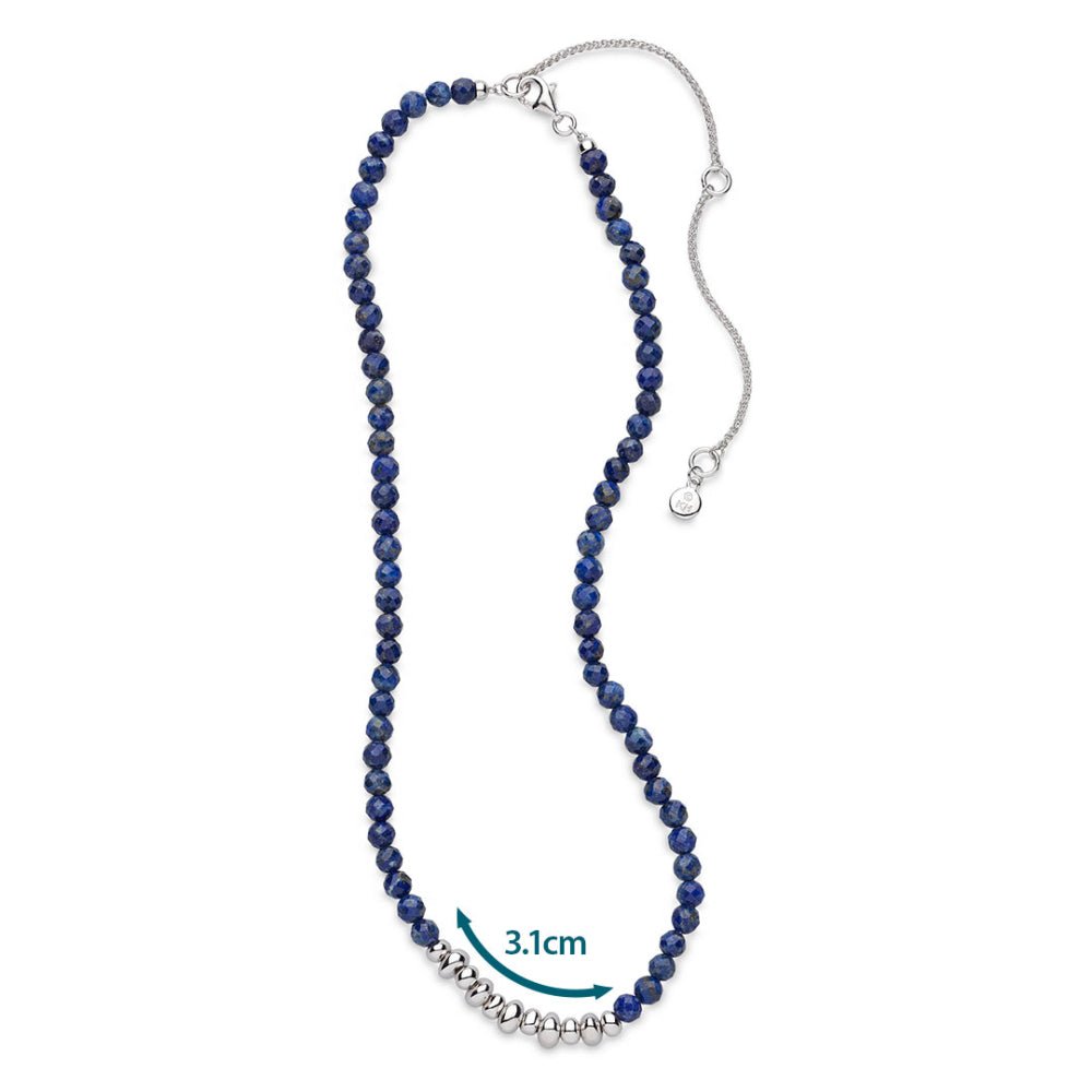 Kit Heath Silver Coast Tumble Azure Beaded Necklace - MococoKit Heath90176LP5038159167546Necklaces