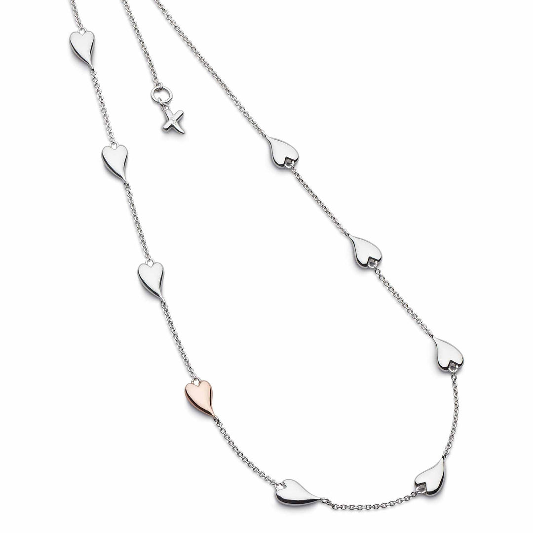 Kit Heath Silver Desire Kiss Blush Heart Station Necklace - MococoKit Heath90501RRP5038159159206Necklaces