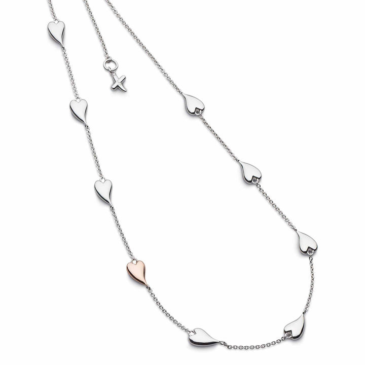 Kit Heath Silver Desire Kiss Blush Heart Station Necklace - MococoKit Heath90501RRP5038159159206Necklaces