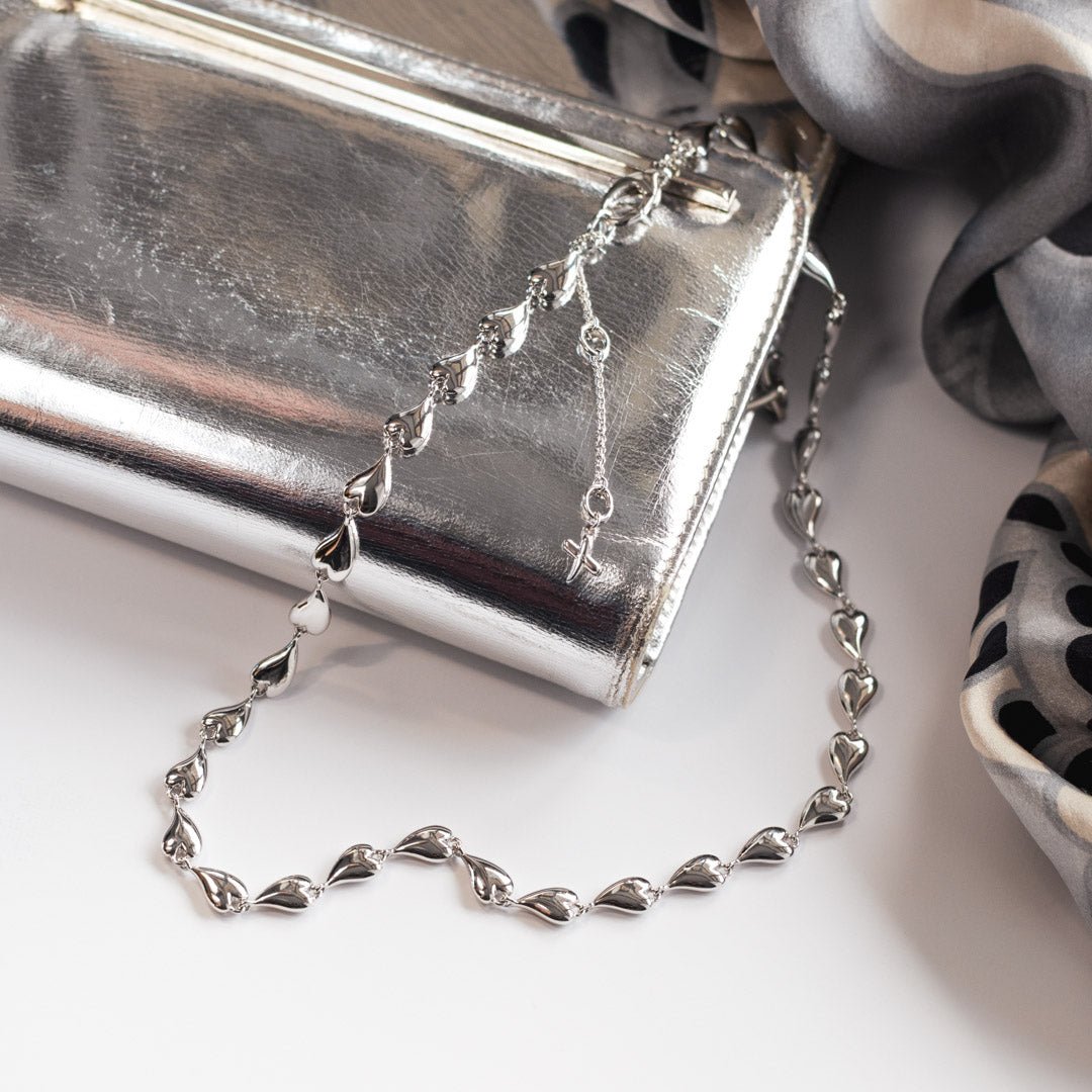 Kit Heath Silver Desire Kiss Linking Hearts Necklace - MococoKit Heath90LK5038159154645Necklaces