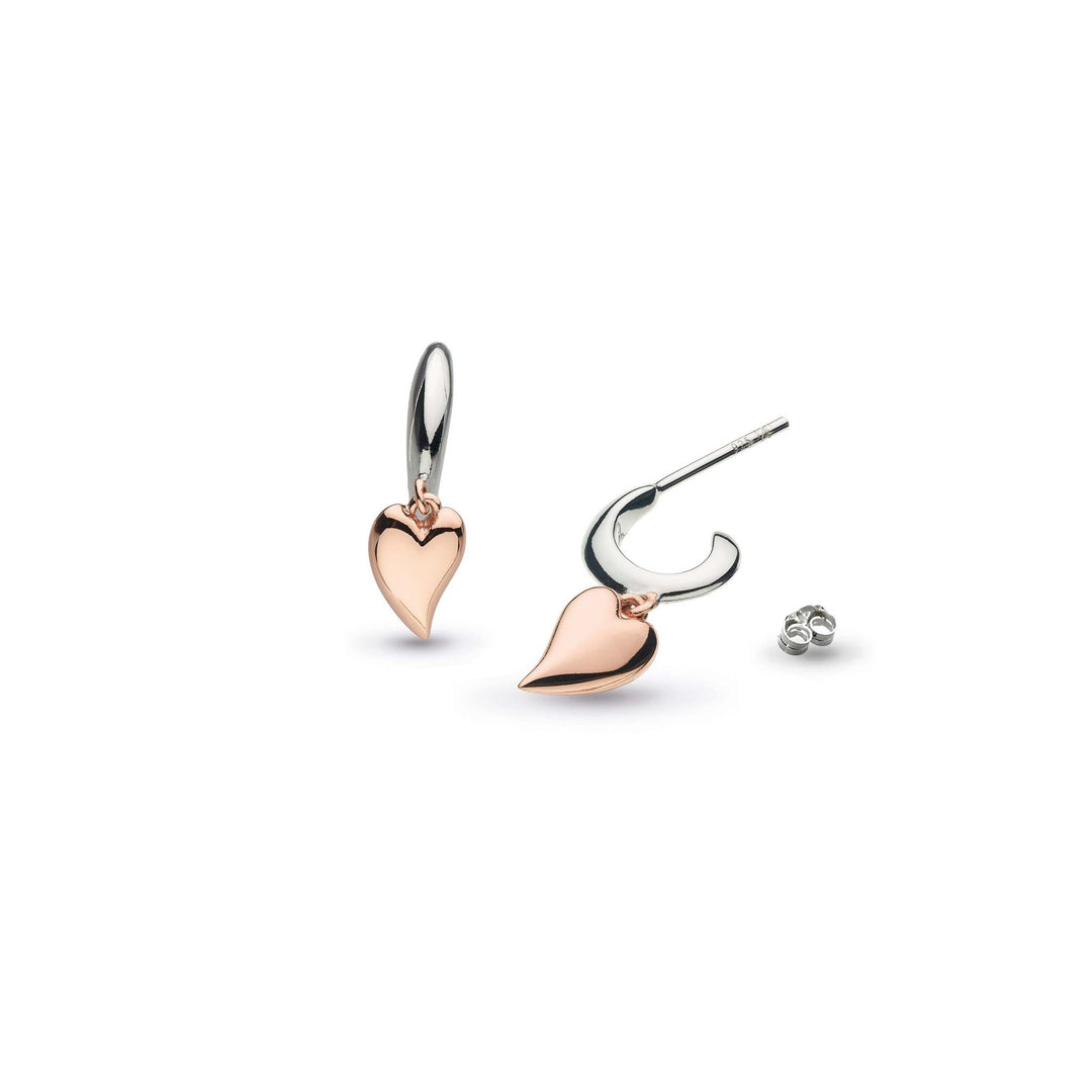 Kit Heath Silver Desire Kiss Mini Heart Hoop Earrings - MococoKit Heath60BKRG5038159154577Earrings
