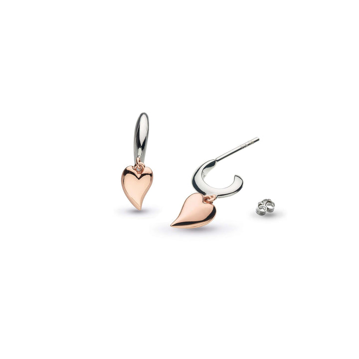 Kit Heath Silver Desire Kiss Mini Heart Hoop Earrings - MococoKit Heath60BKRG5038159154577Earrings