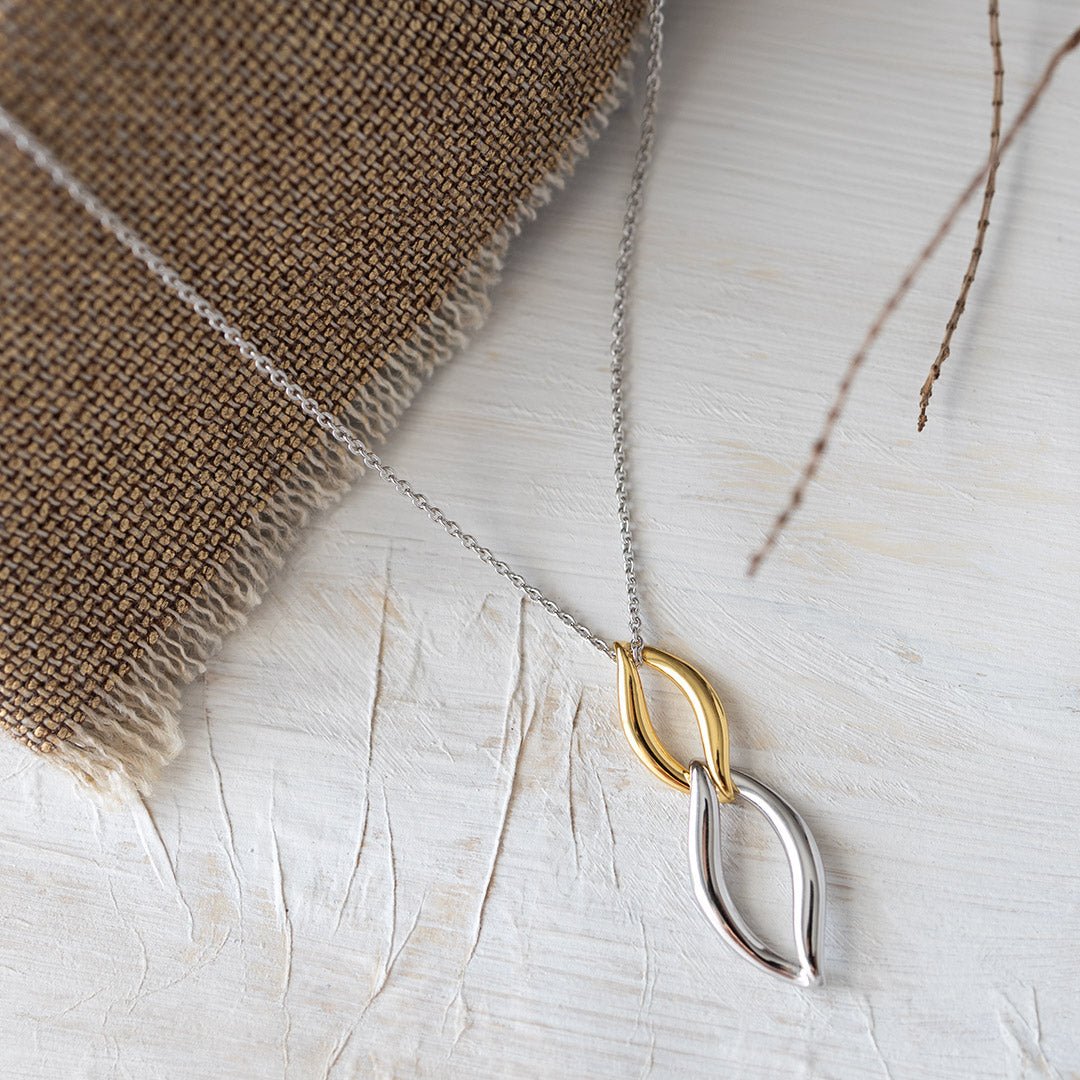 Kit Heath Silver Entwine Twine Duo Link Necklace - MococoKit Heath91142GRP5038159165443Necklaces