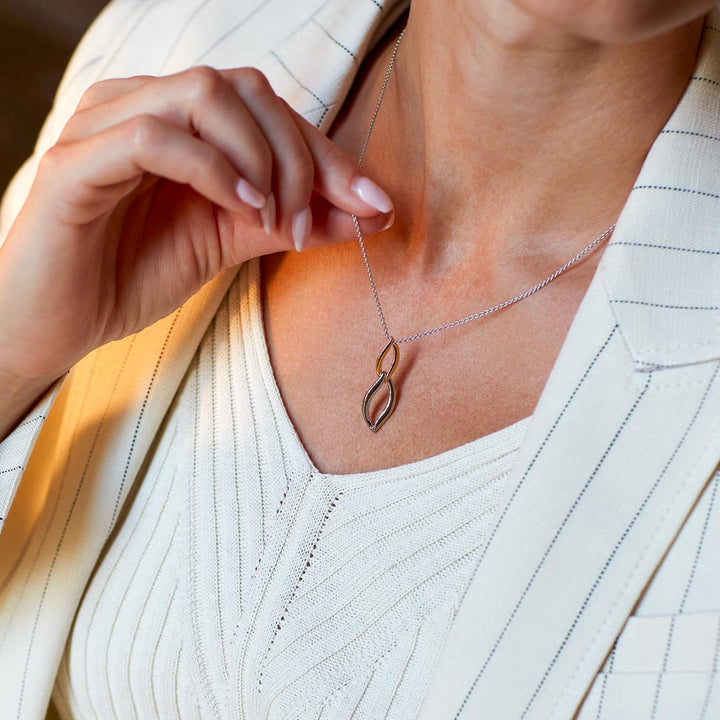 Kit Heath Silver Entwine Twine Duo Link Necklace - MococoKit Heath91142GRP5038159165443Necklaces