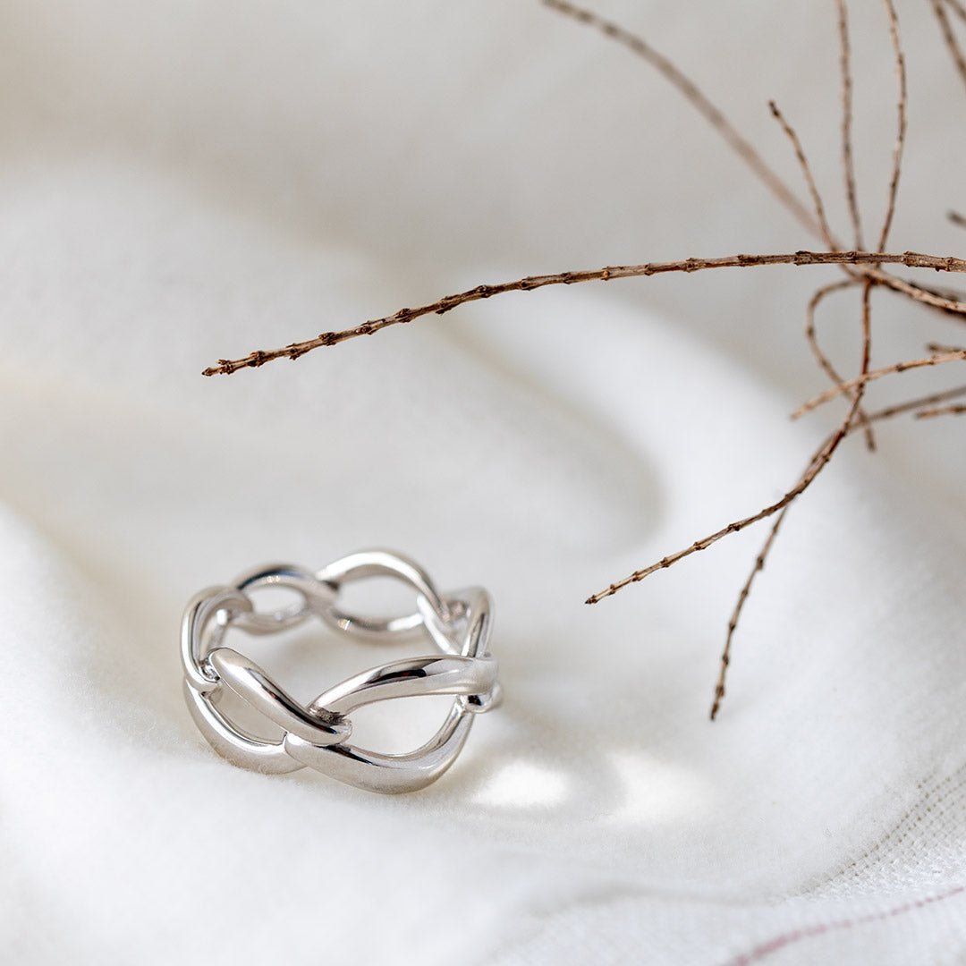 Kit Heath Silver Entwine Twine Link Ring - MococoKit Heath21143RPM5038159168857Rings
