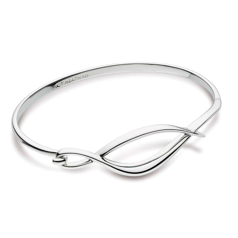 Kit Heath Silver Entwine Twine Twist Hinged Bangle - MococoKit Heath70224RP5038159158889Bracelets