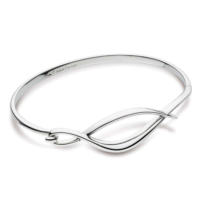 Kit Heath Silver Entwine Twine Twist Hinged Bangle - MococoKit Heath70224RP5038159158889Bracelets