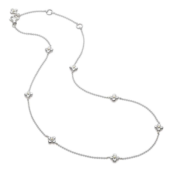 Kit Heath Silver Flyte Honey Flower Station Necklace - MococoKit Heath90343GRP5038159158711Necklaces