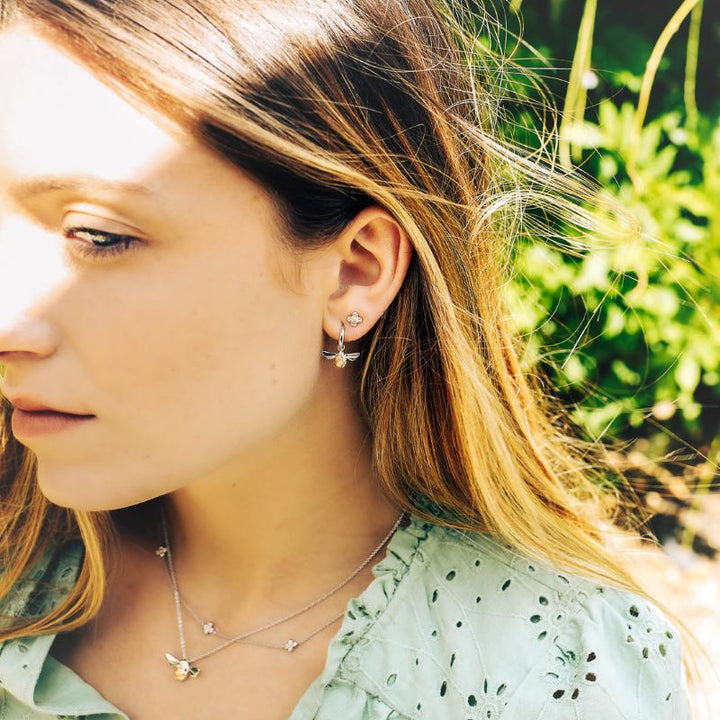 Kit Heath Silver Flyte Honey Flower Station Necklace - MococoKit Heath90343GRP5038159158711Necklaces