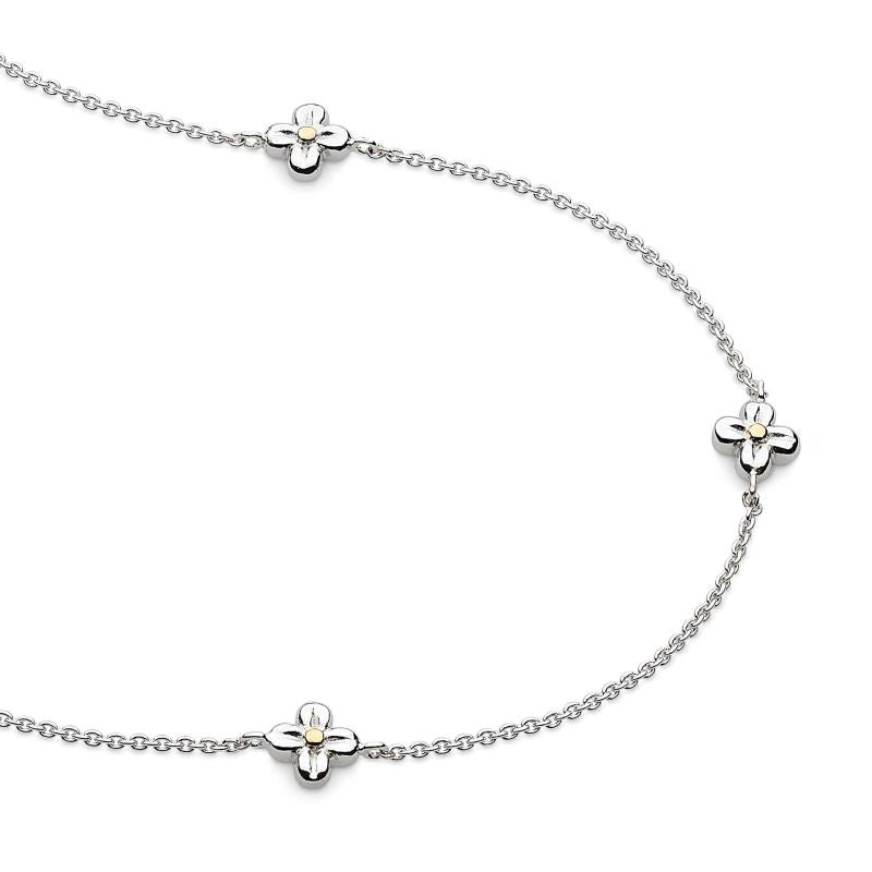 Kit Heath Silver Flyte Honey Flower Station Necklace - MococoKit Heath90343GRP5038159158711Necklaces