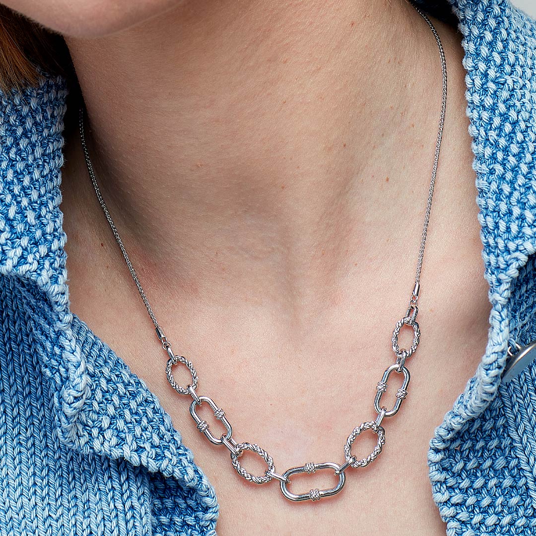 Kit Heath Silver Marina Graduated Chain Necklace - MococoKit Heath91098RP5038159168741Necklaces