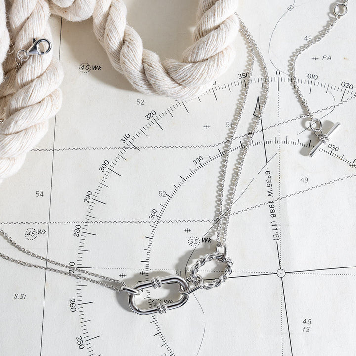 Kit Heath Silver Marina Grande Twin Chain Necklace - MococoKit Heath91097RP5038159168734Necklaces