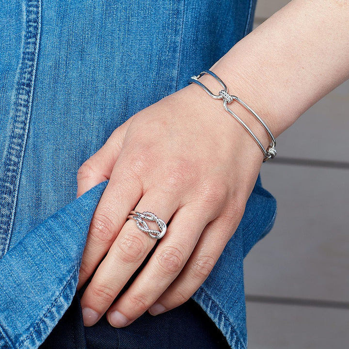 Kit Heath Silver Marina Rope Knot Ring - MococoKit Heath21071RPM5038159168369Rings