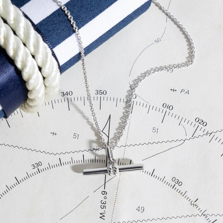 Kit Heath Silver Marina Rope T - Bar Necklace - MococoKit Heath91092RP5038159168666Necklaces