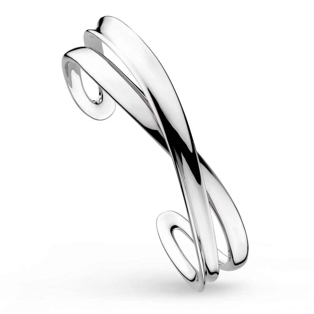 Kit Heath Silver Serenity Grande Crossover Cuff Bangle - MococoKit Heath71186RP5038159168291Bracelets