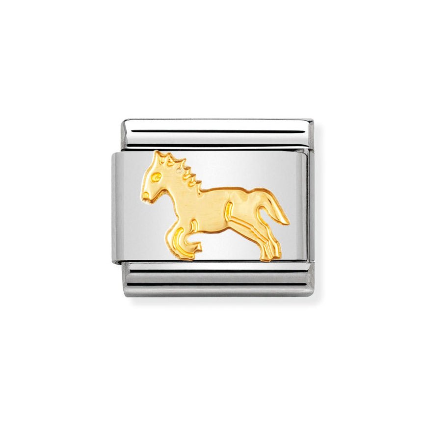 Nomination Classic 18ct Gold Horse Charm - MococoNomination030112/098033497011732Charms and Links