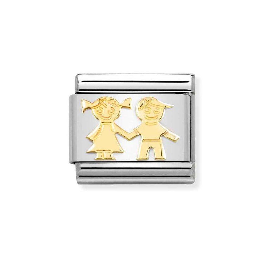 Nomination Classic 18k Gold Brother & Sister Charm - MococoNomination030162/698033497522184Charms and Links