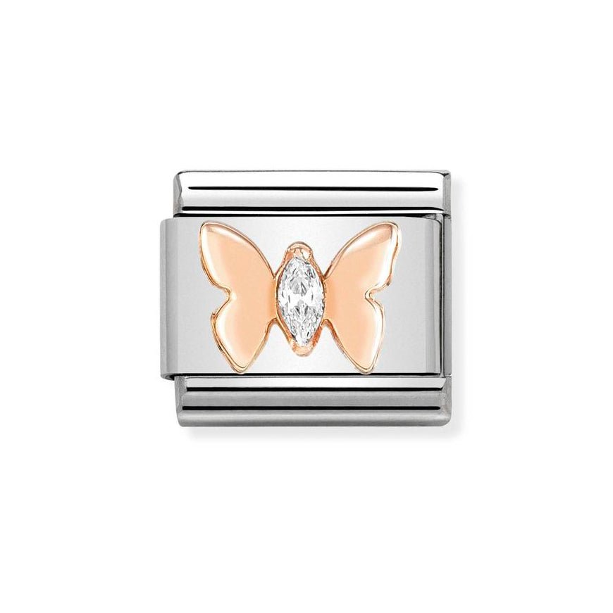 Nomination Classic 9ct Rose Gold CZ Butterfly Charm - MococoNomination430305/198033497461117Charms and Links