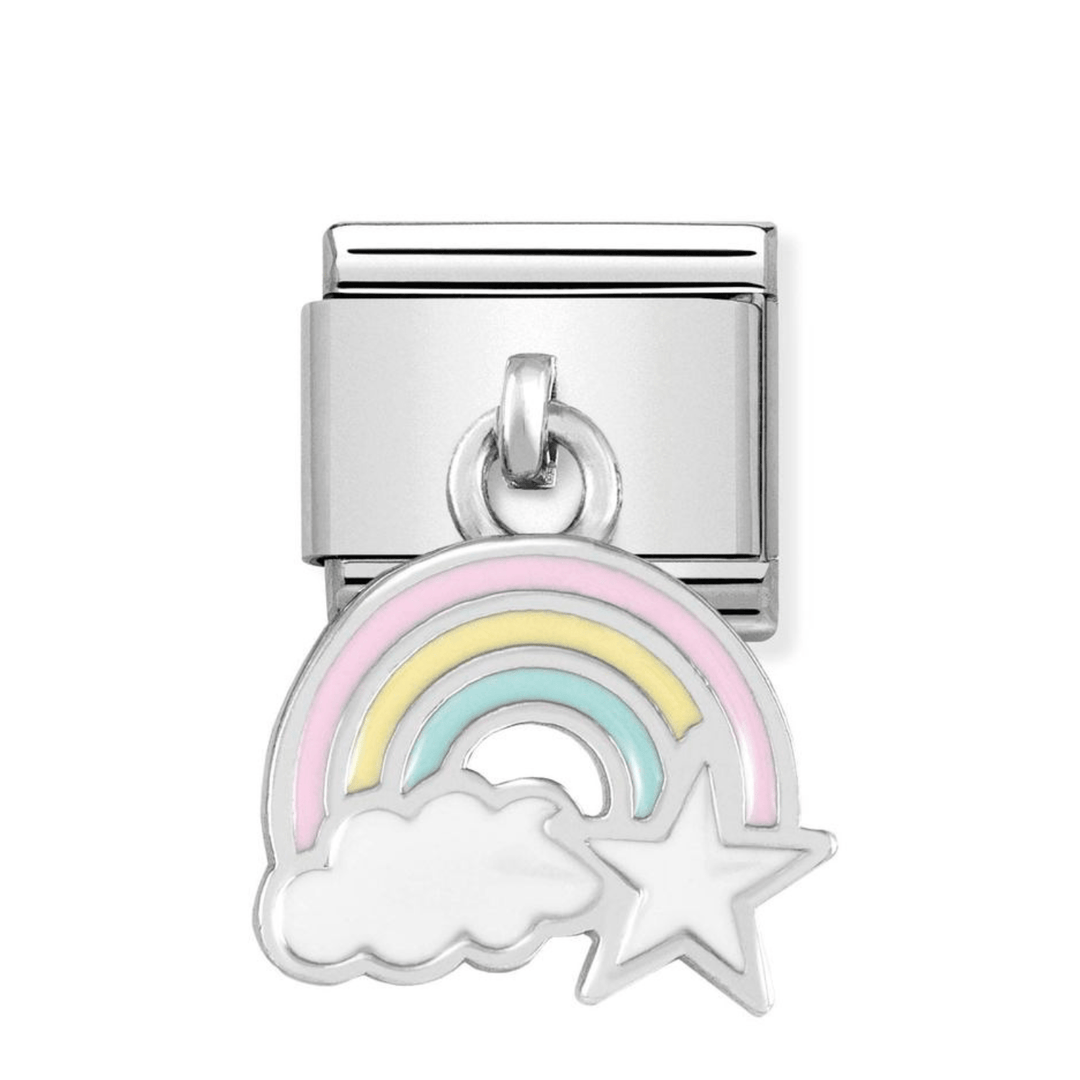 Nomination Classic Dangle Silver and Pastel Colour Rainbow Pendant Charm - MococoNomination331805/178033497461698Charms and Links