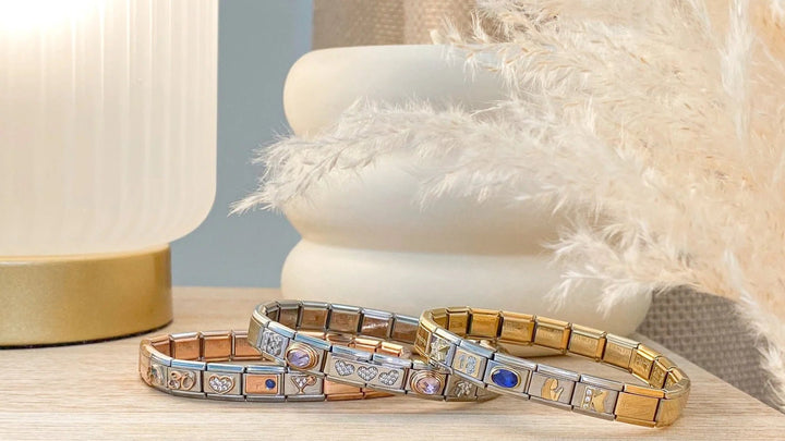 Nomination Classic Plain Gold Plated Starter Bracelet Links - MococoNominationBracelets