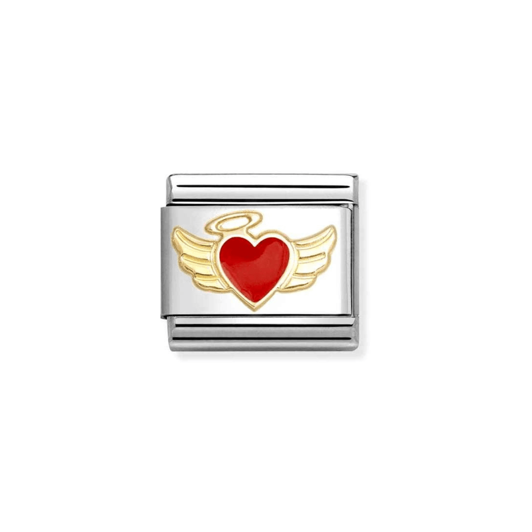 Nomination Classic Red Angel Winged Heart Charm - MococoNomination030207/528033497536716Charms and Links