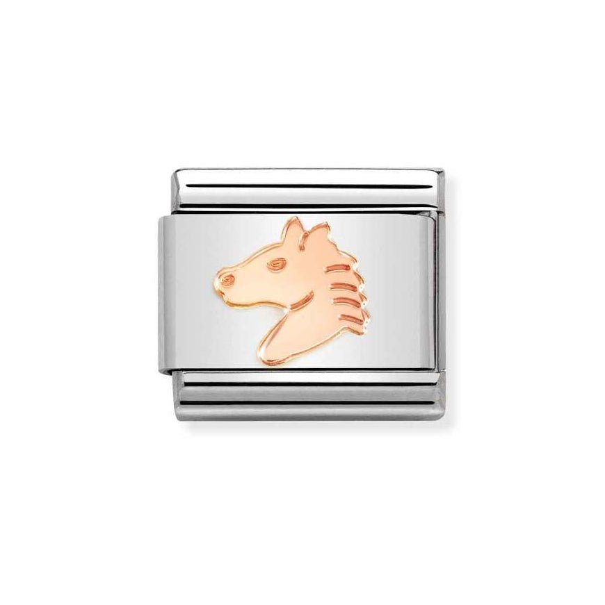 Nomination Classic Rose Gold Horse Head Charm - MococoNomination430104/468033497528346Charms and Links