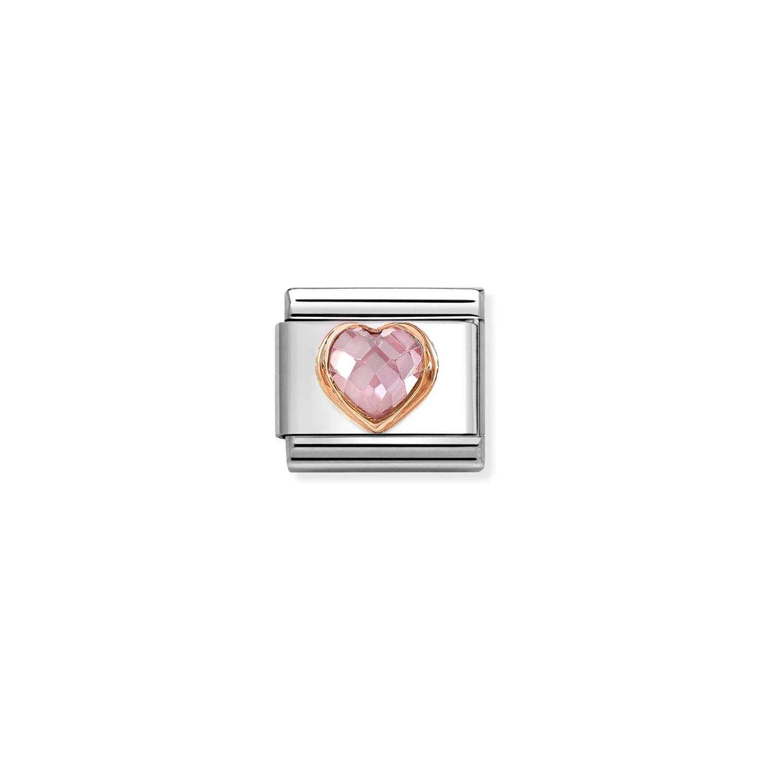 Nomination Classic Rose Gold Pink Heart Charm - MococoNomination430607/0038033497553409Charms and Links