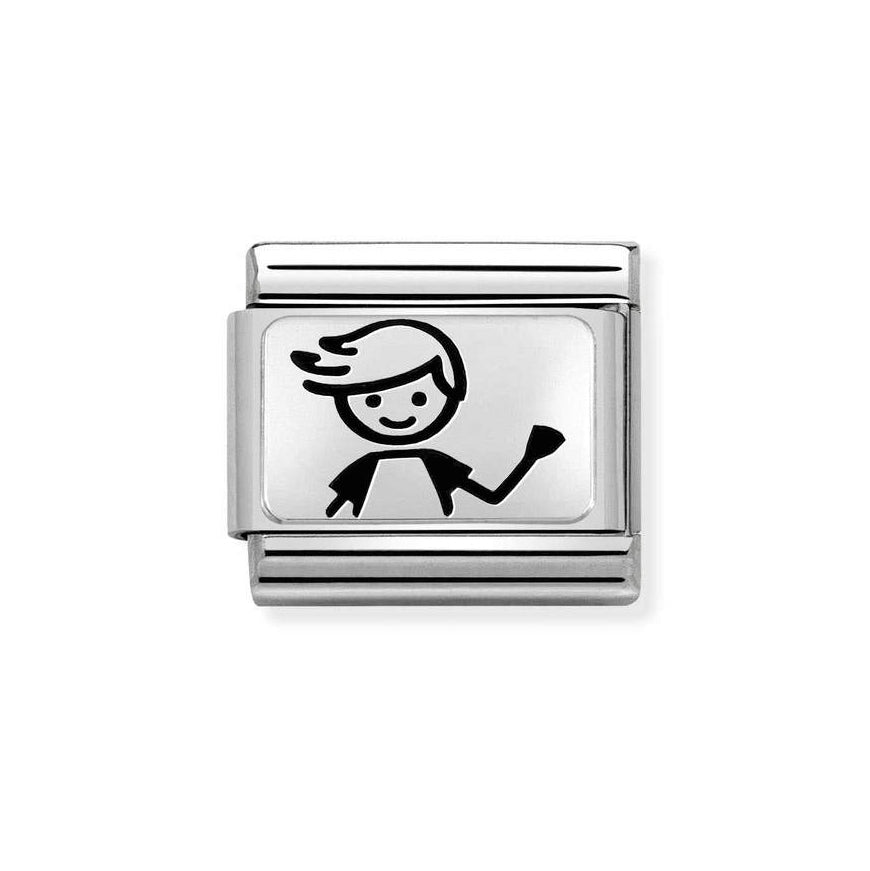 Nomination Classic Silver Boy Charm - MococoNomination330109/488033497491619Charms and Links