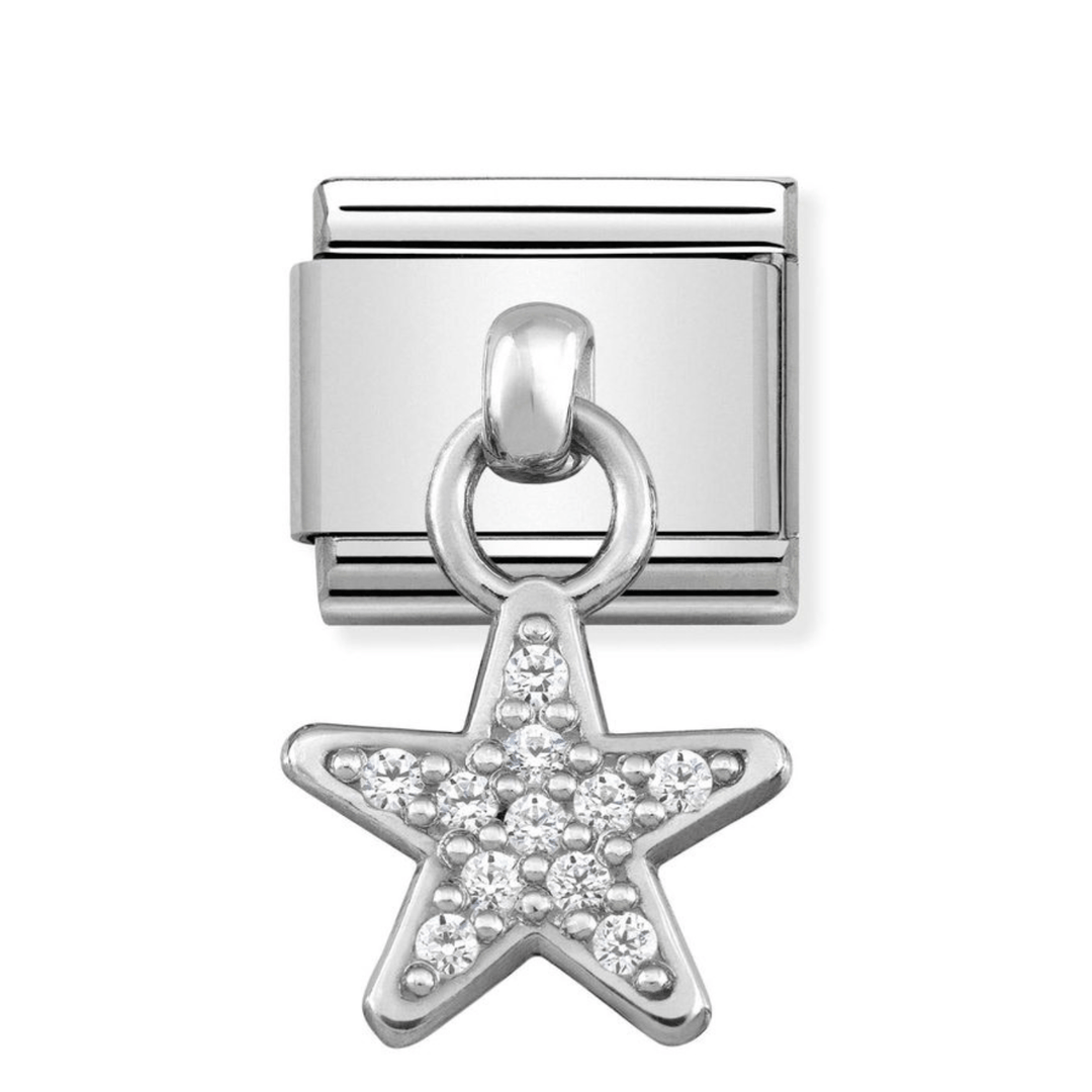 Nomination Classic Silver CZ Star Pendant Charm - MococoNomination331800/058033497384607Charms and Links