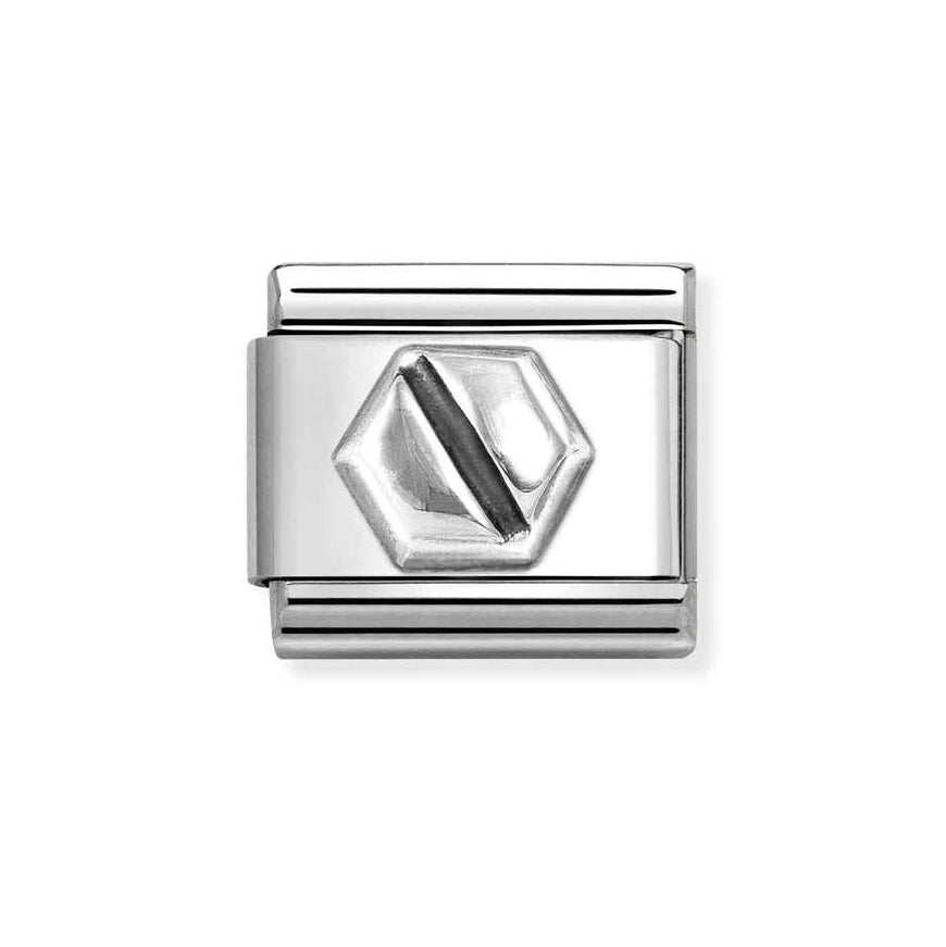 Nomination Classic Silver Hexagonal Screw Charm - MococoNomination330101/648033497537584Charms and Links