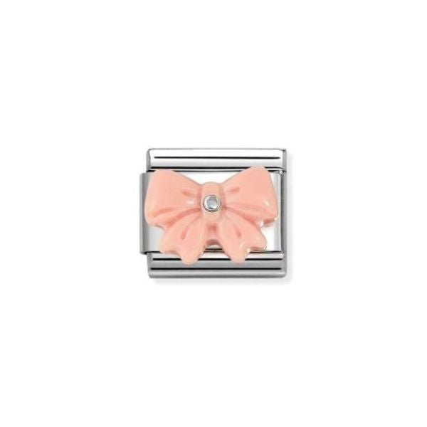 Nomination Classic Silver Pink Bow Charm - MococoNomination330509/218033497553782Charms and Links
