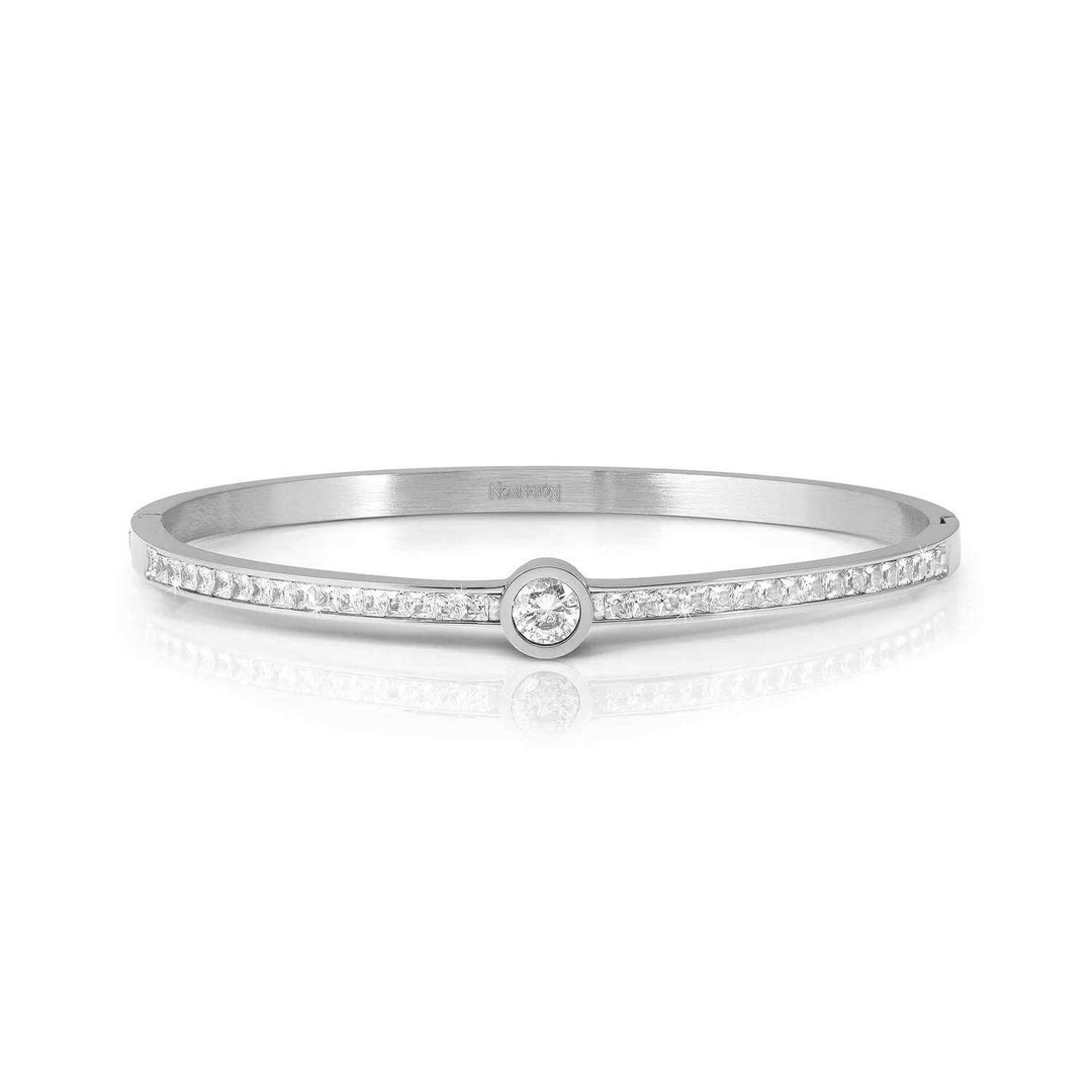Nomination Classic Silver Pretty Pave Medium Bangle - MococoNomination029520/0018033497562876Charms and Links