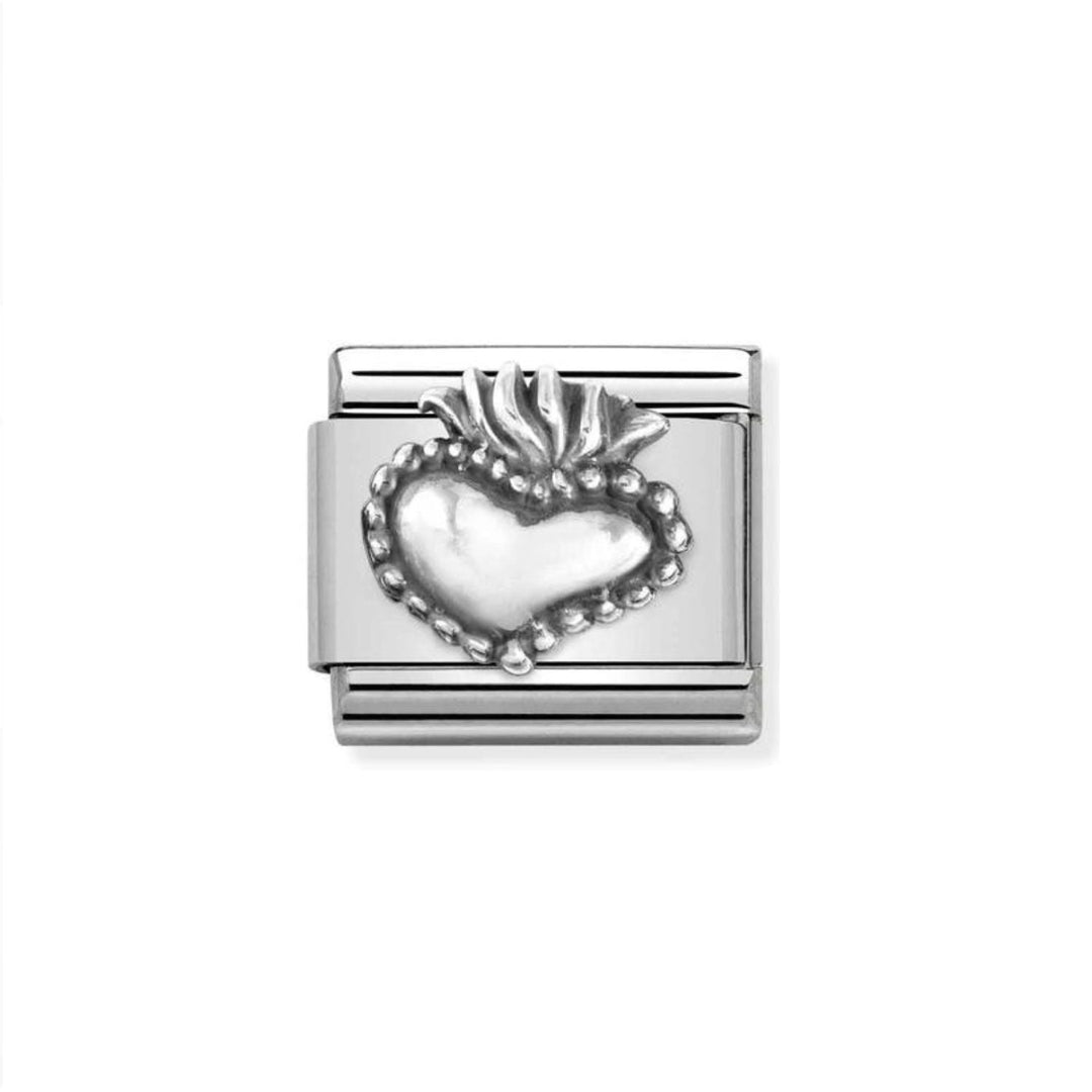 Nomination Classic Silver Scared Heart Charm - MococoNomination330101/518033497521590Charms and Links