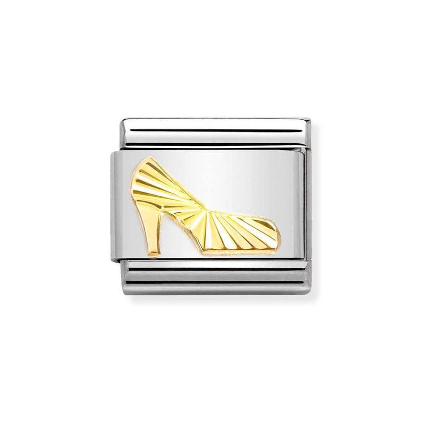Nomination Gold Classic Diamond Etched Shoe Charm - MococoNomination030149/498033497529015Charms and Links
