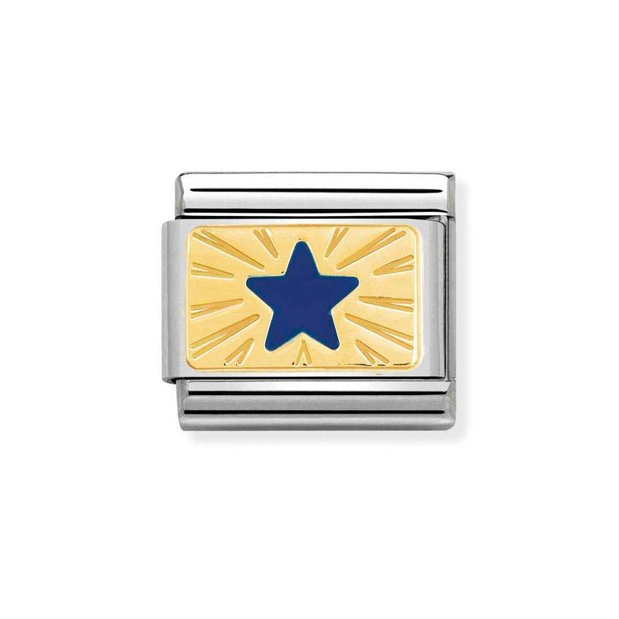 Nomination Gold Classic Star Blue Charm - MococoNomination030284/418033497478627Charms and Links