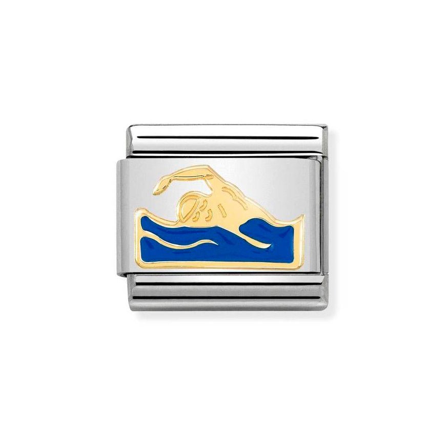 Nomination Gold Classic Swimmer Charm - MococoNomination030259/188033497483980Charms and Links