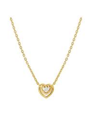 Nomination Gold Heart Cubic Zirconia Necklace