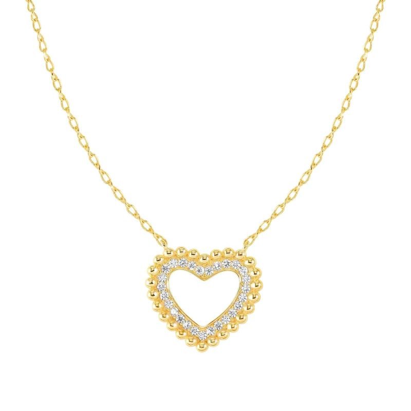 Nomination Gold Lovecloud Cubic Zirconia Heart Necklace - MococoNomination240504/0088033497540546Necklaces